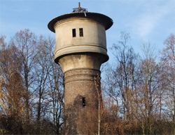 Wasserturm auf der Linder Höhe, Dezember 2012